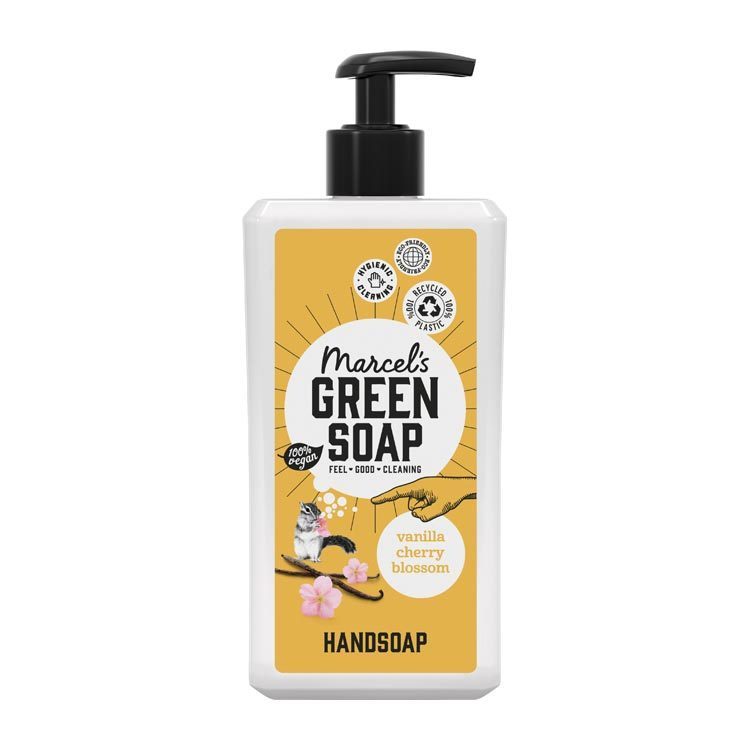 marcel's green soap Handzeep Vanille & Kersenbloesem 500 ML