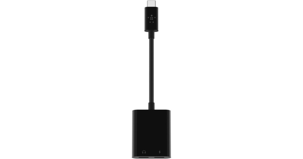 BelkinConnect USB-C audio- en oplaadadapter  (Zwart)