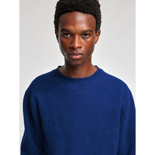 Annarr Ragi Wool Striktrøje, Maritime Blue, XXL