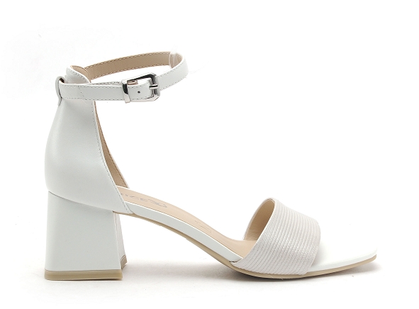 Caprice nu pieds talons femme 28302 blanc