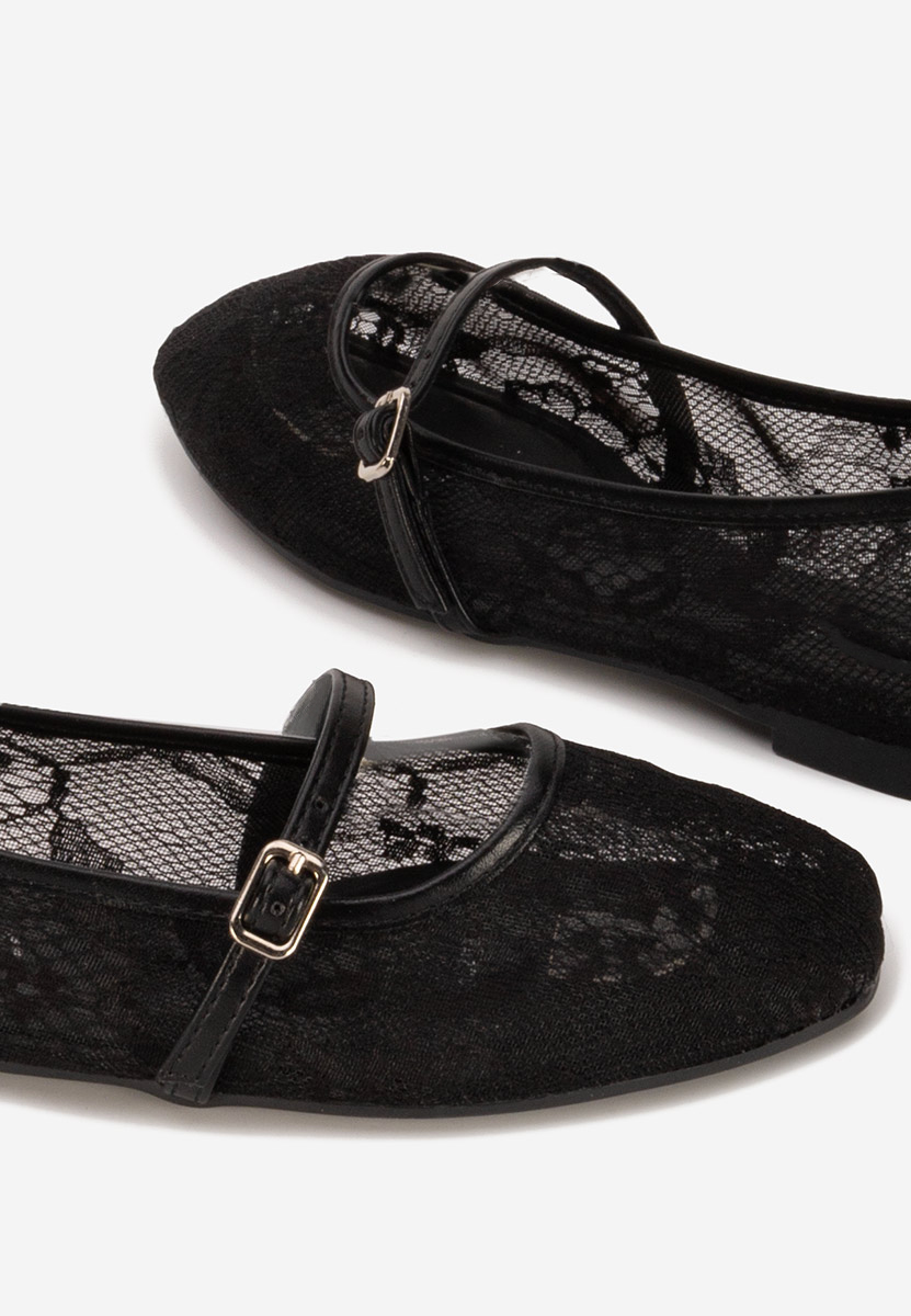 Ballerines perforées noirs Corelay