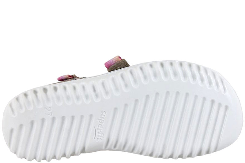 SUPERFIT SANDAL I LEOPARD PRÆGET LÆDER