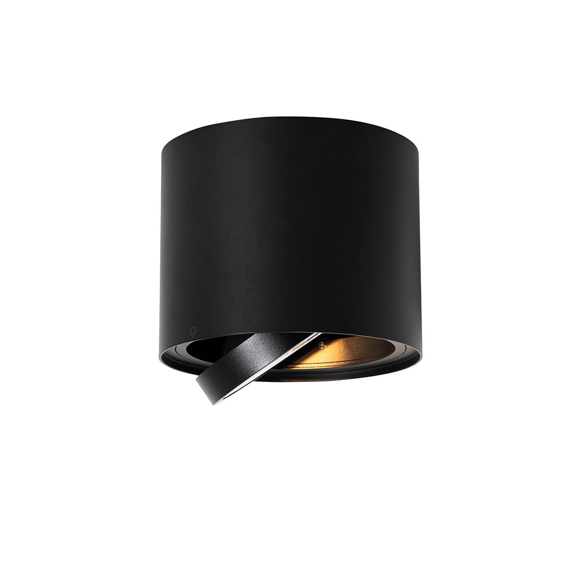 Moderne plafondspot zwart draai- en kantelbaar AR111 - Rondoo Up
