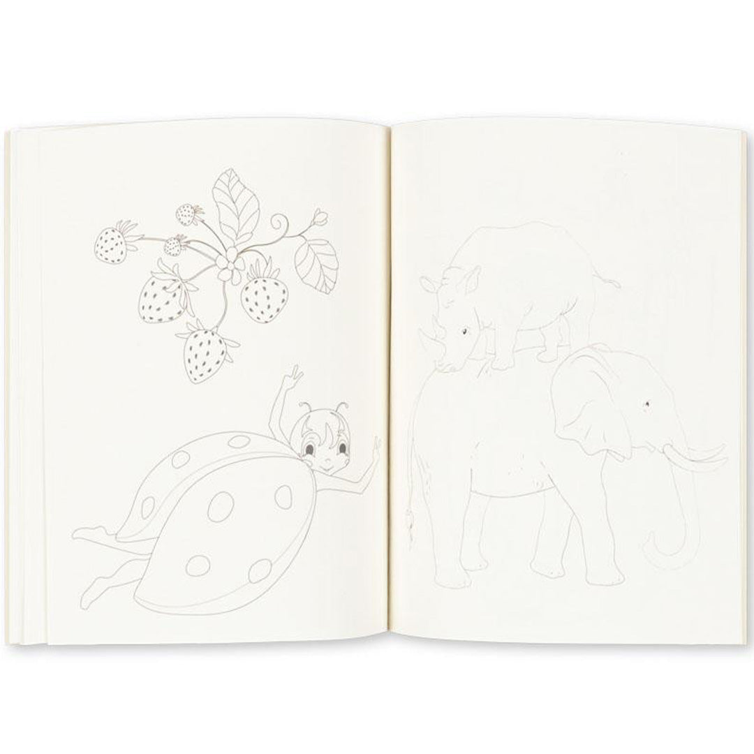 konges sløjd kleurboek met kleurpotloden