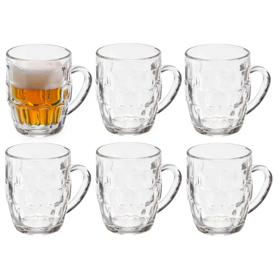 Vivalto Bierglazen - Bierpullen - glas - 6x - 280 ml