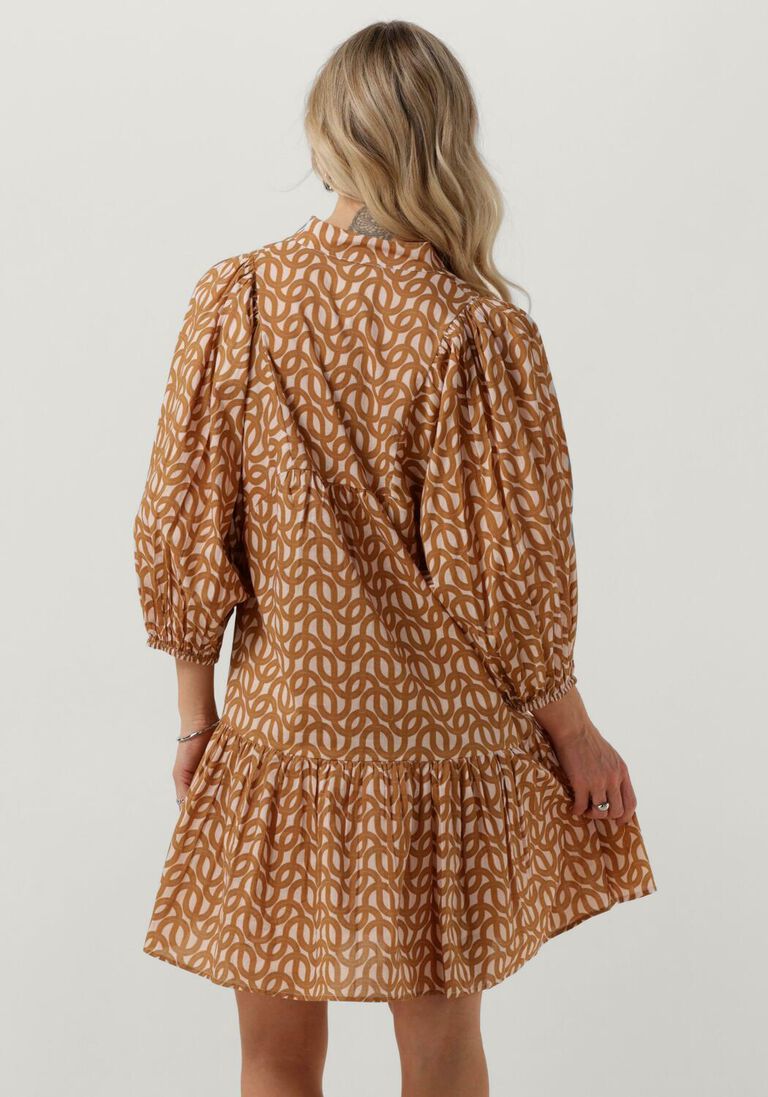NOTRE-V camel notre-v mini jurk nv-danic short dress