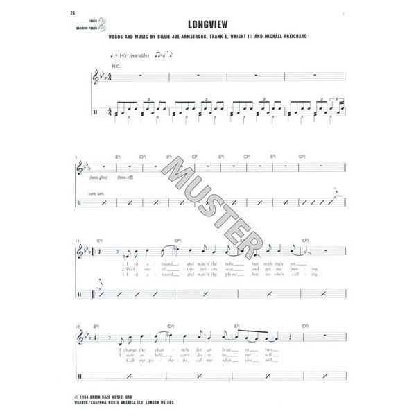 Faber Music Green Day Authentic Drums Play