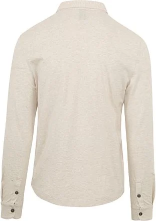 Profuomo Longsleeve Polo Beige Melange PP2J00001C kopen