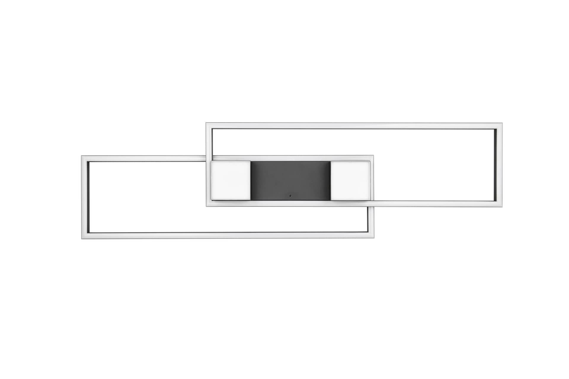 TRIO LED Deckenlampe ALBANY 100 cm schwarz
