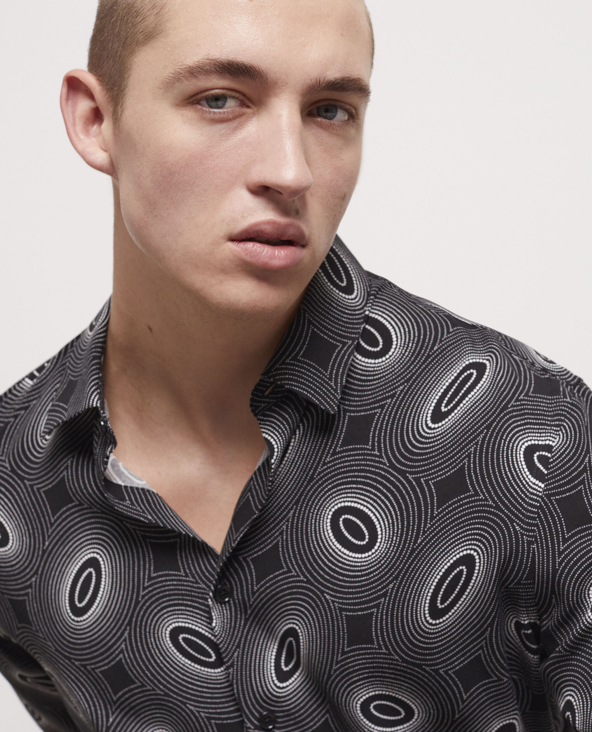 Chemise col classique imprimée