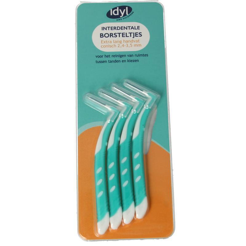 Idyl Interdentale Borstel Conisch Extra Lang XL 2.5 - 3 MM 4 Stuks