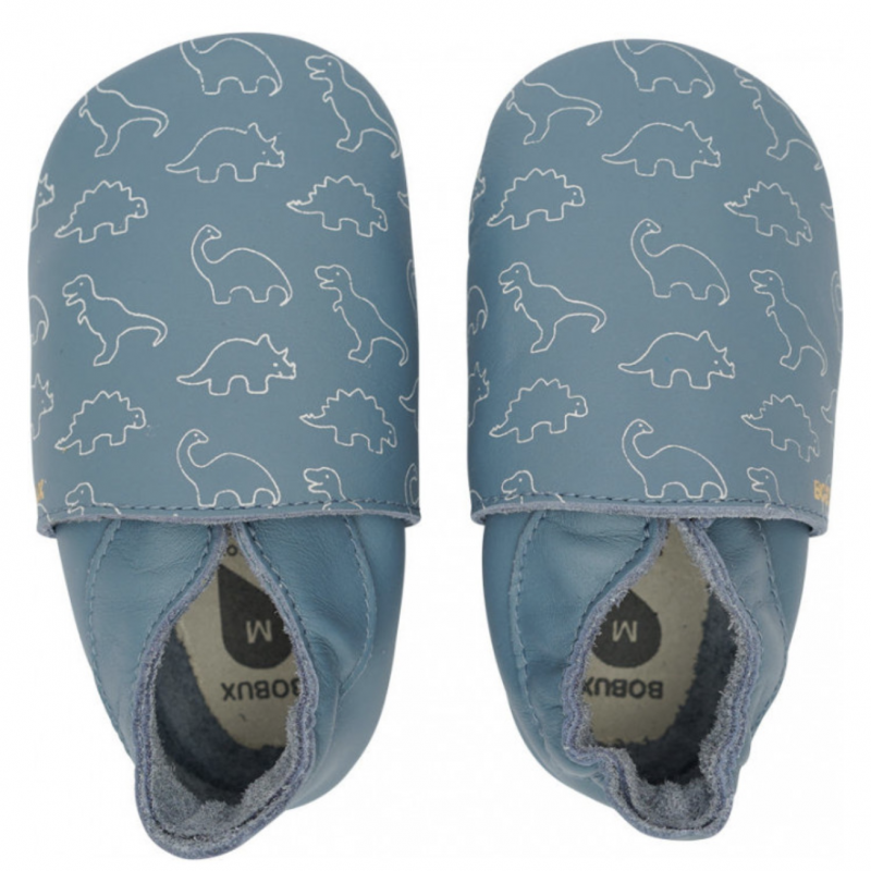 Bobux Bobux chaussons dino bleu