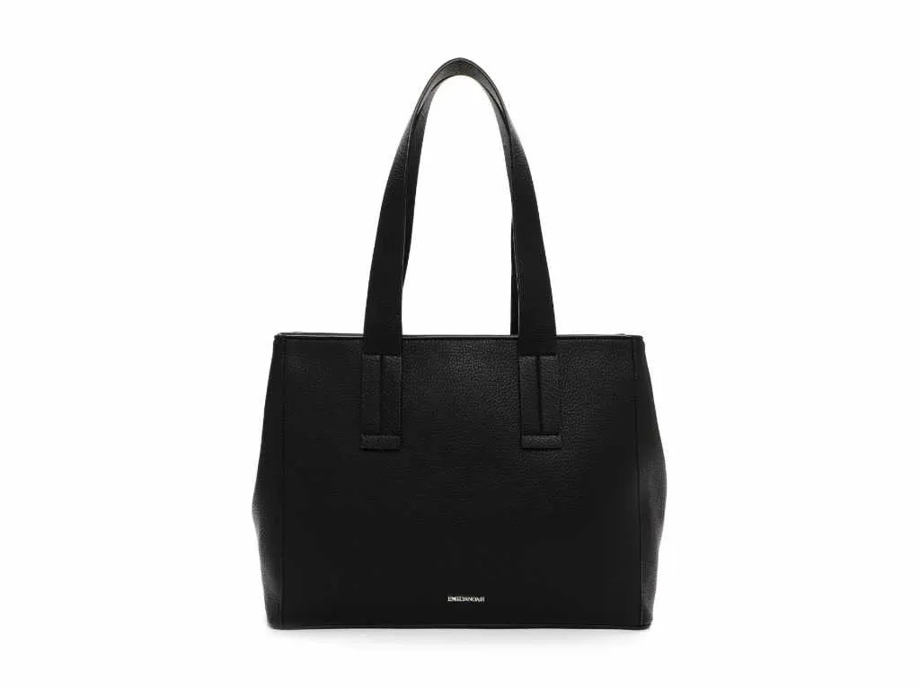 EMILY & NOAH Shopper Schwarz Lederimitat