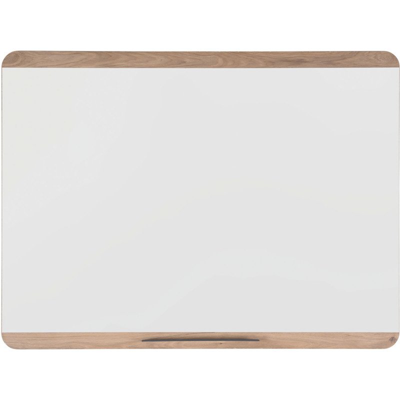Tableau blanc acier laqué cadre bois 120 x 90 cm Ace Bi Office