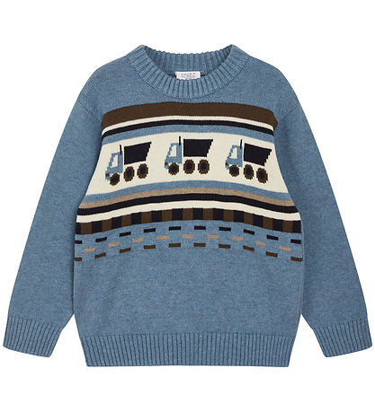 Hust and Claire Bluse - Strick - Pelle - Ocean Melange m. Truck