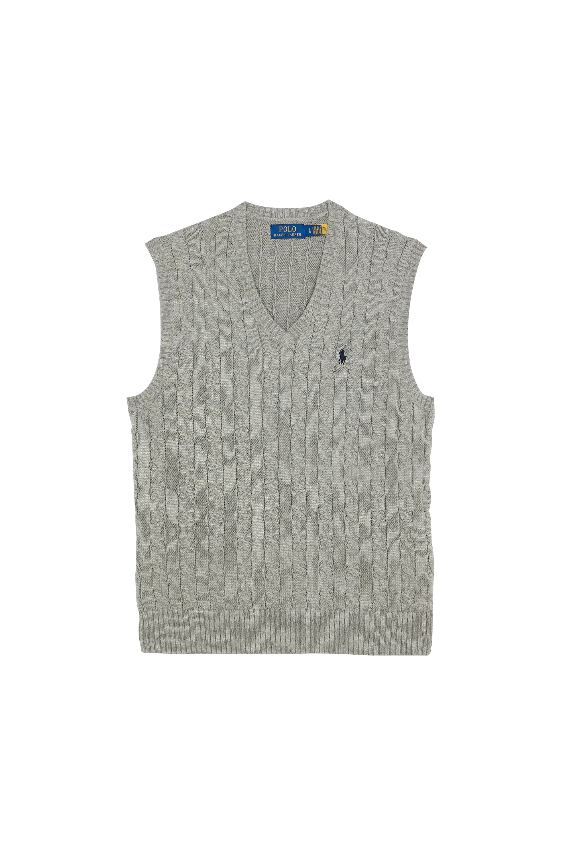 POLO RALPH LAUREN Pull 5/1 ROVING COTTON-SLS-VST Gris