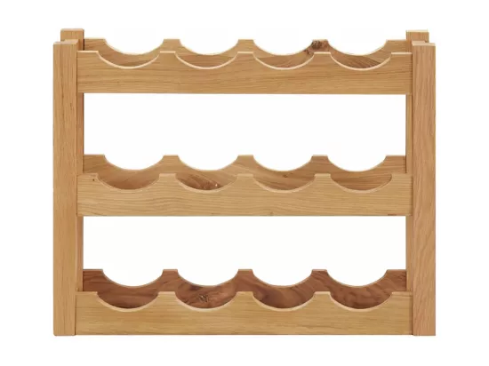 Casier à bouteilles 12 bouteilles 47x21x36 Bois de chêne