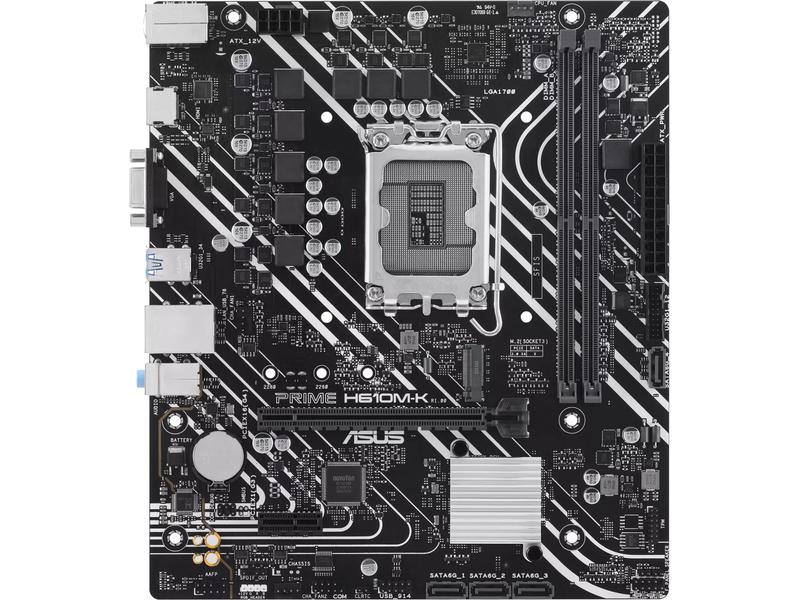 ASUS Mainboard PRIME H610M-K Micro-ATX-Motherboard mit LGA 1700 Sockel