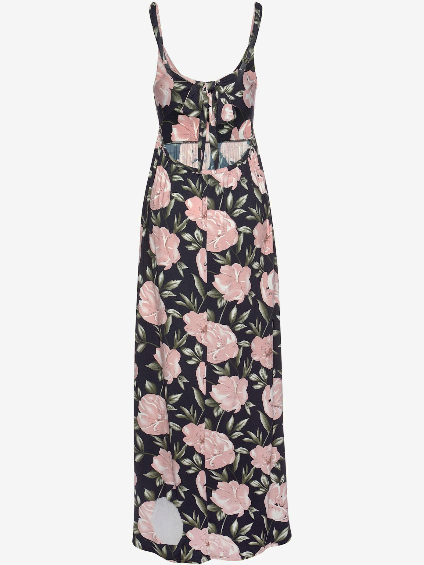 Robe longue encolure ronde