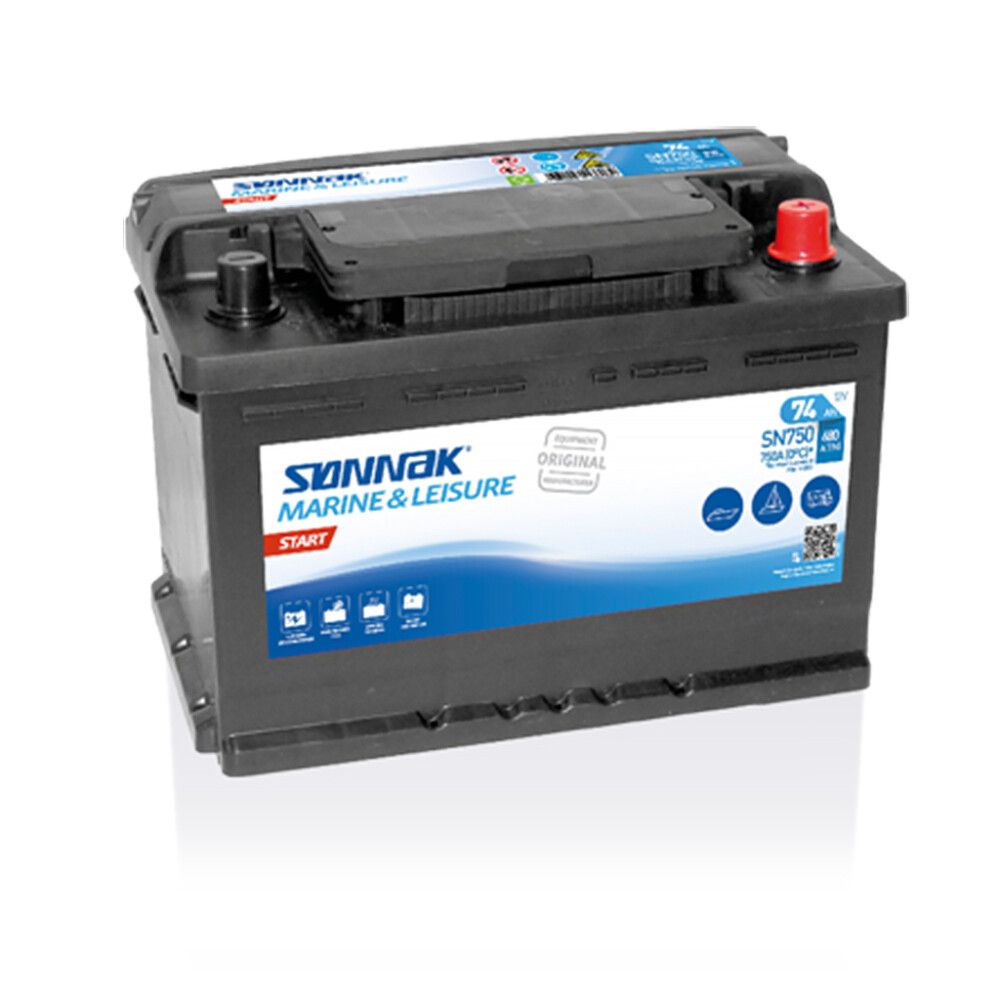 MARINEBATTERI SØNNAK 12V 74Ah