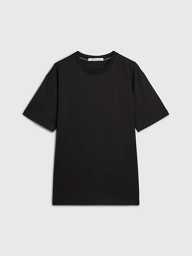 Camiseta de corte folgado com logotipo nas costas