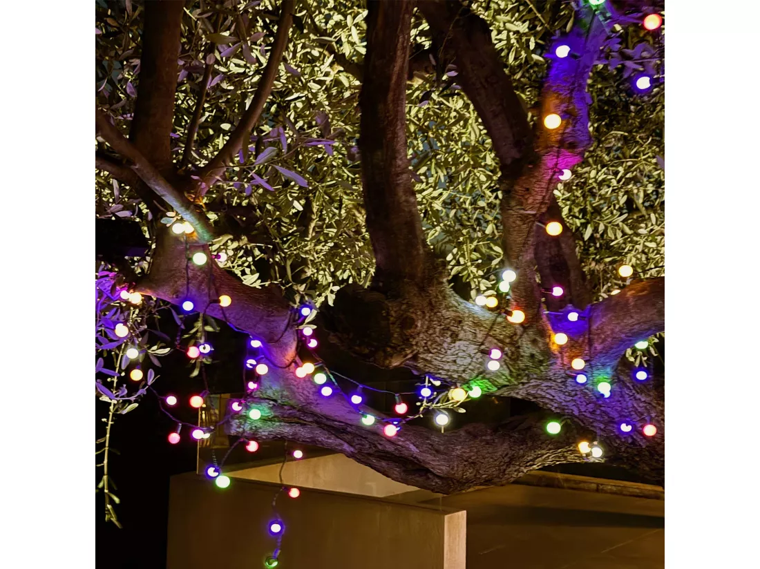 Guirlande Solaire BILLY RGB Multicolore 9,90M
