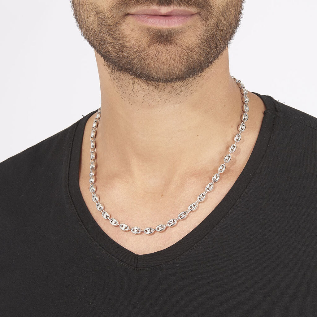 Collier Carrus Argent Blanc