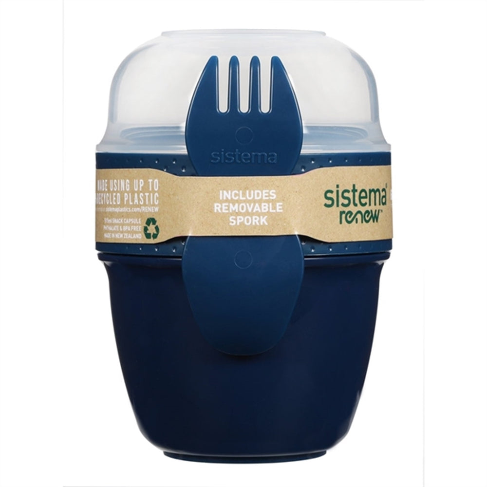 Renew To Go Snack Madkasse 515 ml Blå