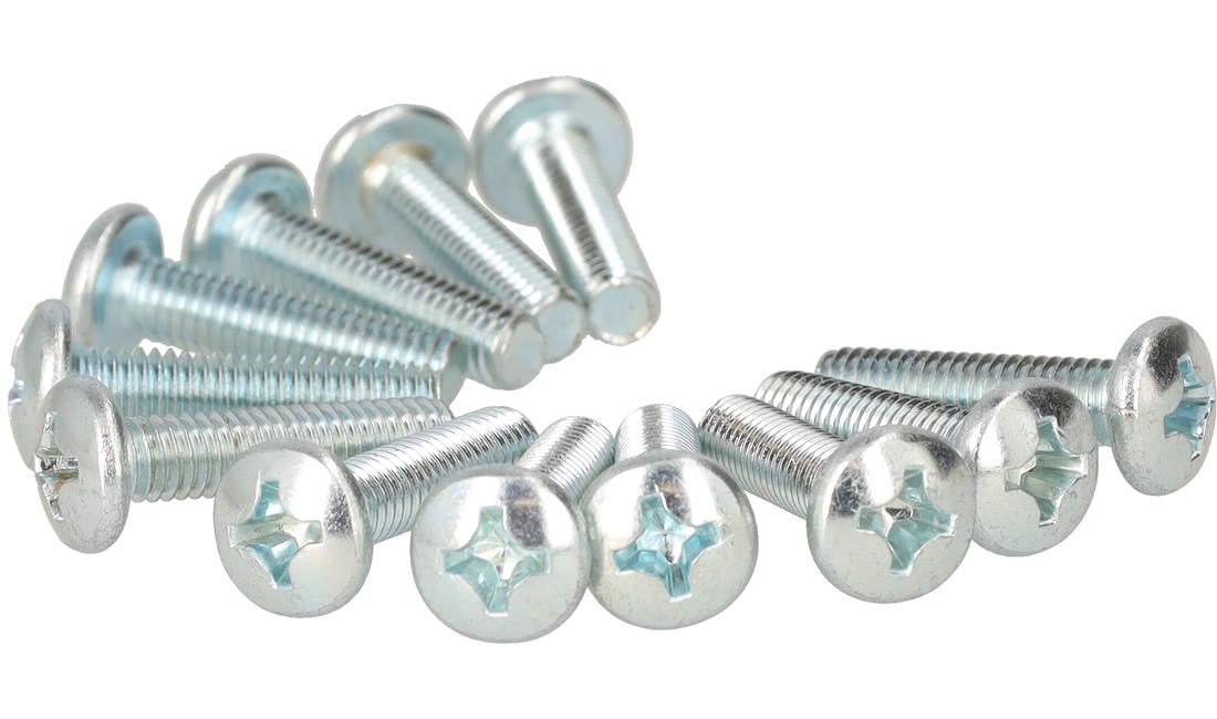 Maskinskruer PH M6x25 mm - 12 stk.