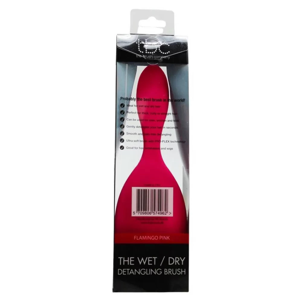 TBC The Wet/Dry Detangling Brush Flamingo Pink - 1 stk.