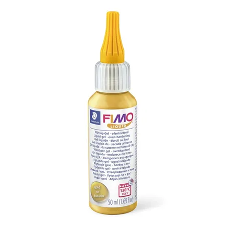FIMO® liquid 8050 Ofenhärtendes Flüssig-Gel 50 ml, gold