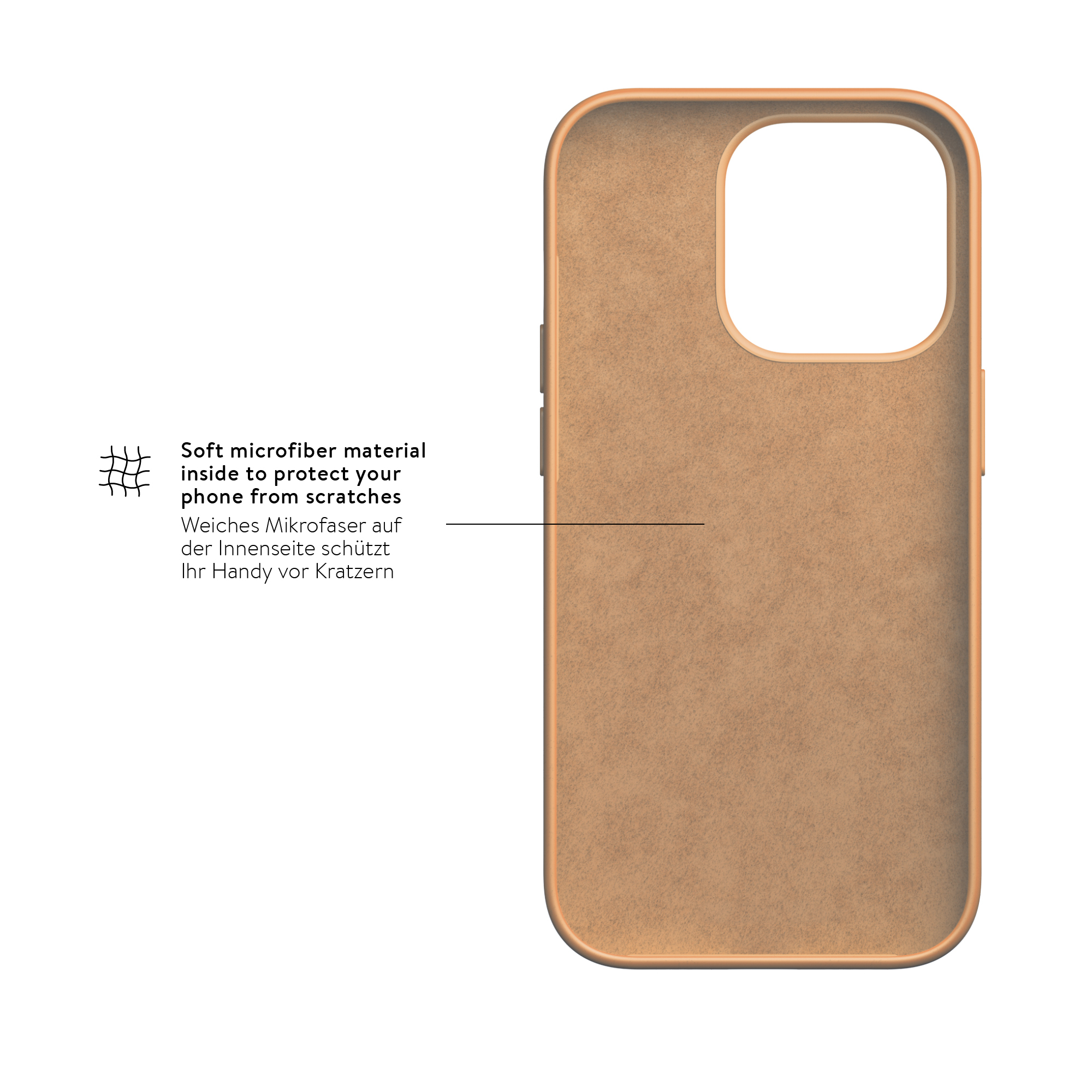 iPhone 14 Pro Max Urban Case Silikon Cover Hülle (1507FIT54) - Apricot