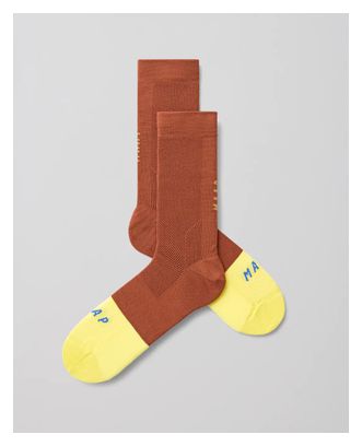 Chaussettes Maap Division Marron / Jaune