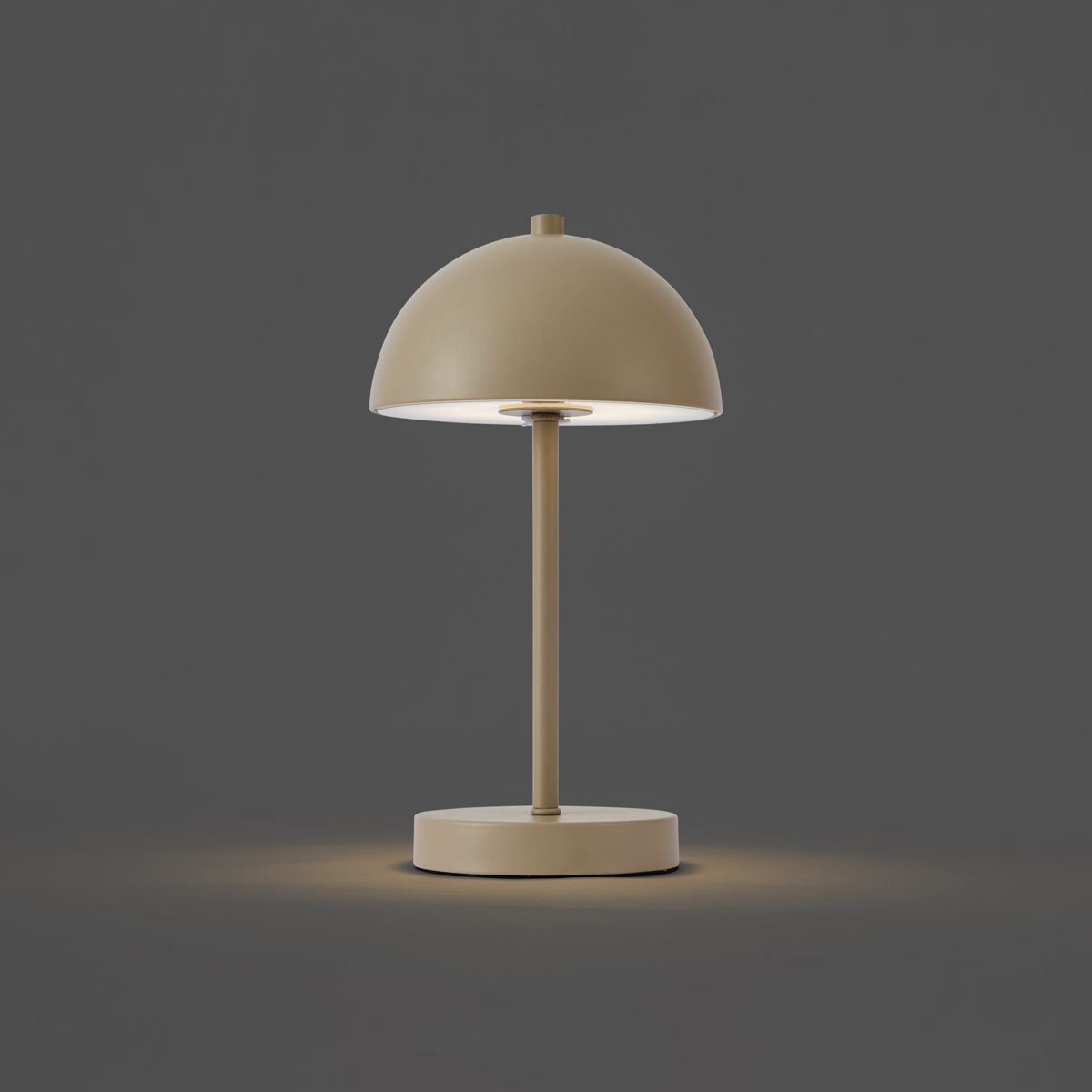 Buiten tafellamp beige incl. LED 3-staps dimbaar IP44 oplaadbaar - Keira