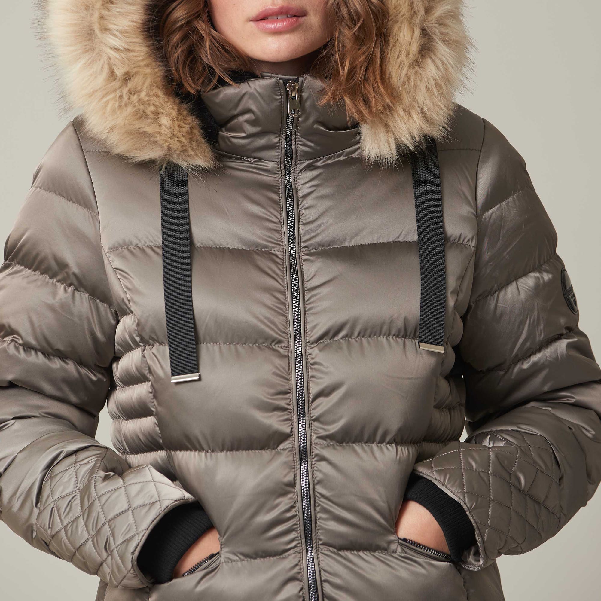 Doudoune Femme taupe