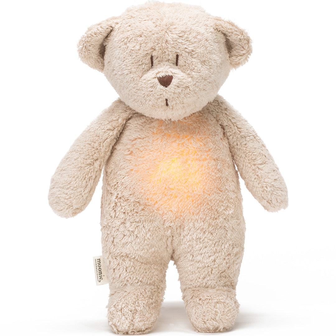 Moonie 2.0 next gen knuffelbeer met nachtlamp sand natur