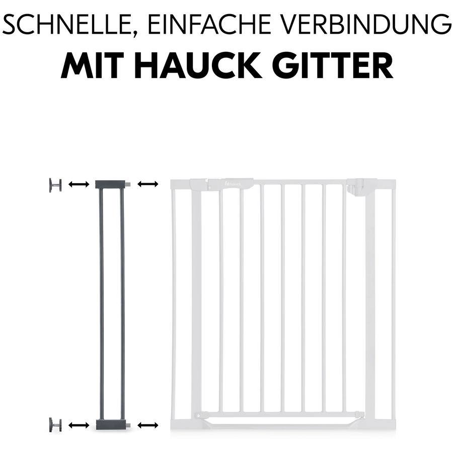 hauck Verlängerung für Türschutzgitter Safety Gate 9 cm Dark Grey