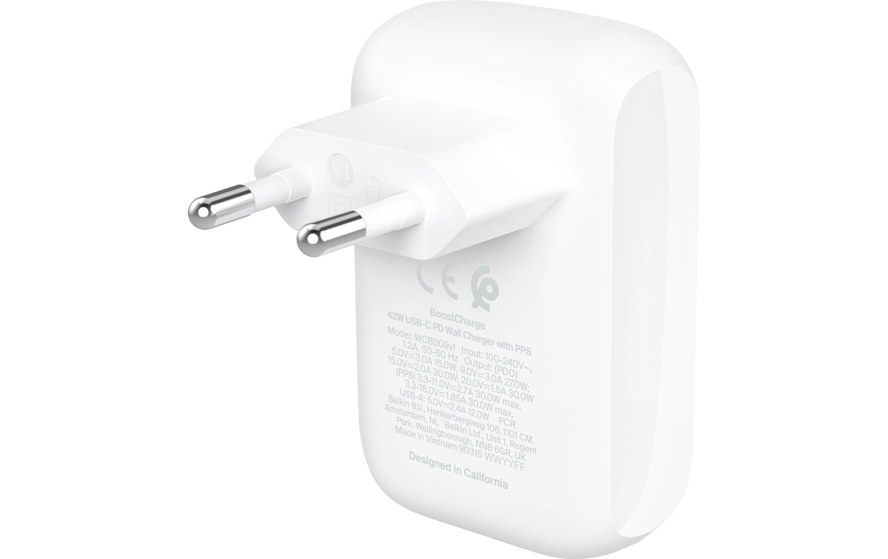 USB-Wandladegerät BoostCharge 42WUSB-C Wandladegerät mit 42 W Power Delivery
