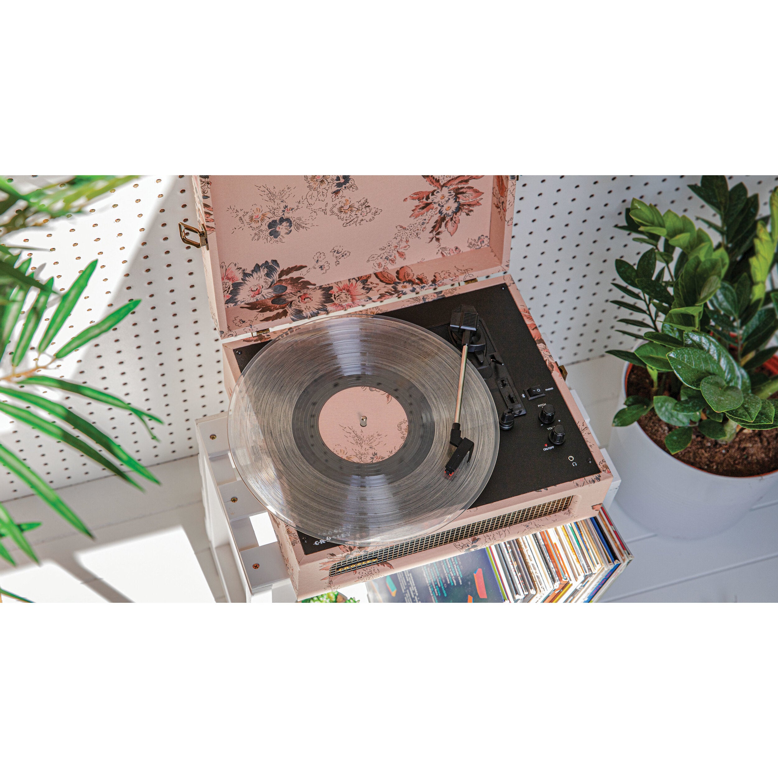Crosley CR8017B-FL4 Voyager Floral platenspeler met Bluetooth