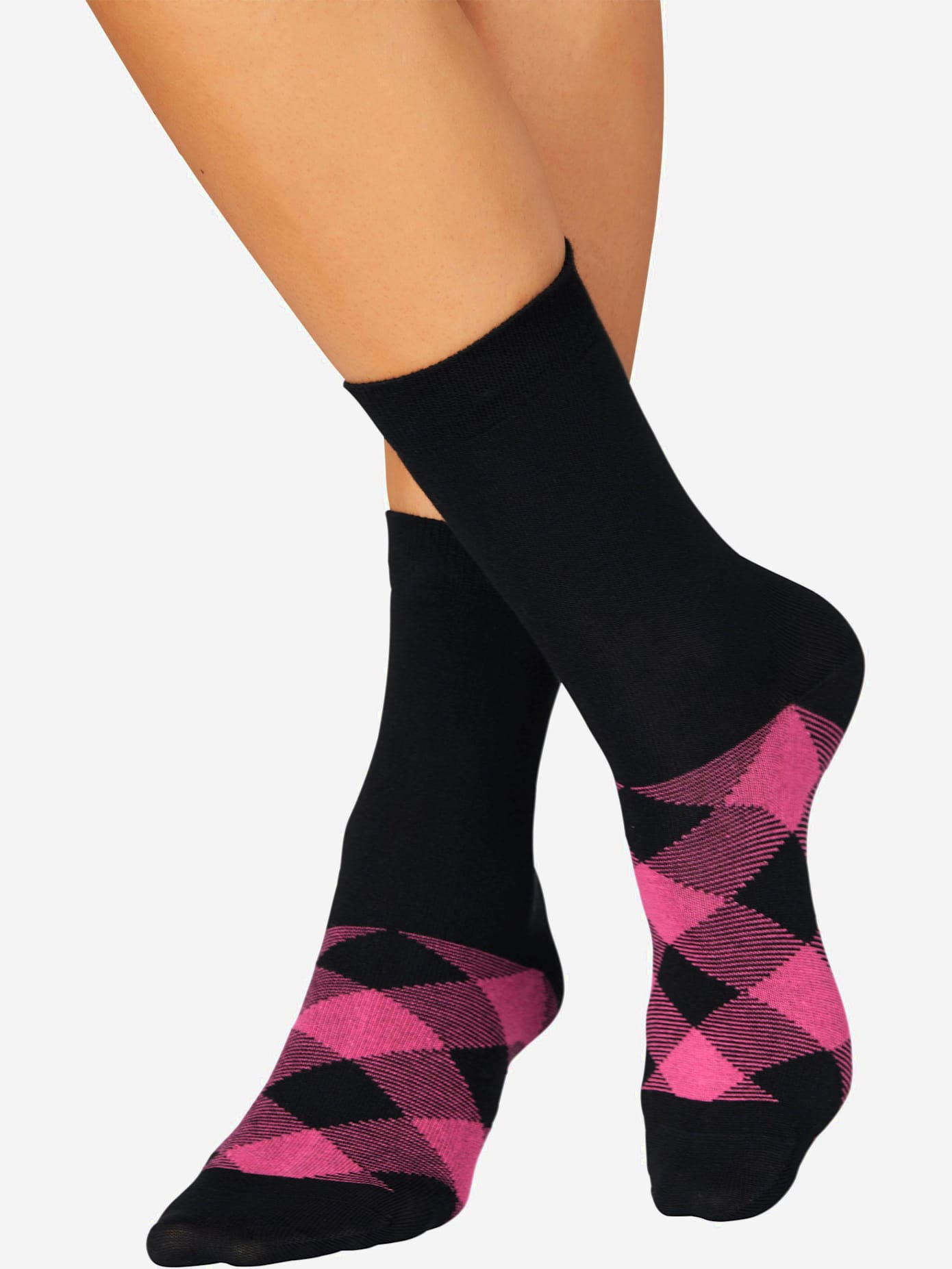 Chaussettes les motifs disparaissent dans la chaussure