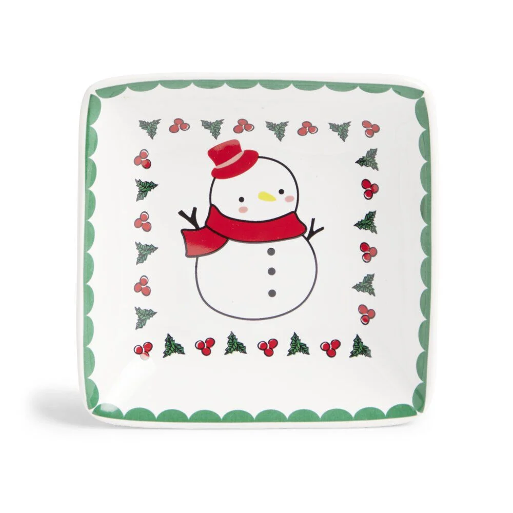 Coupelle Noël carrée en céramique - 4 modèles