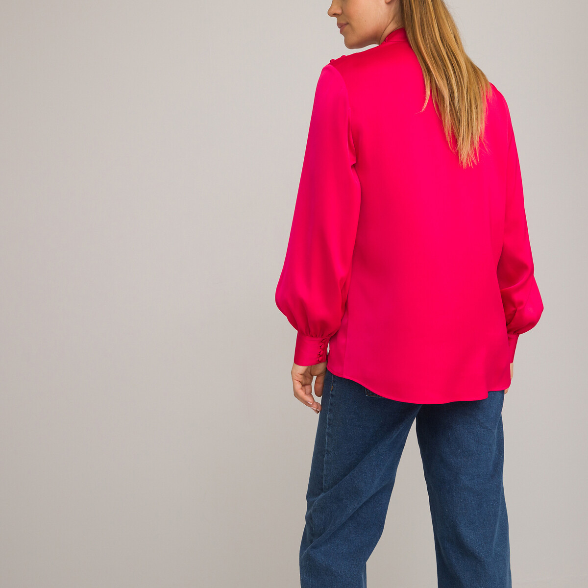 COLEÇÃO LA REDOUTE<br>Blusa de maternidade com gola alta e mangas compridas