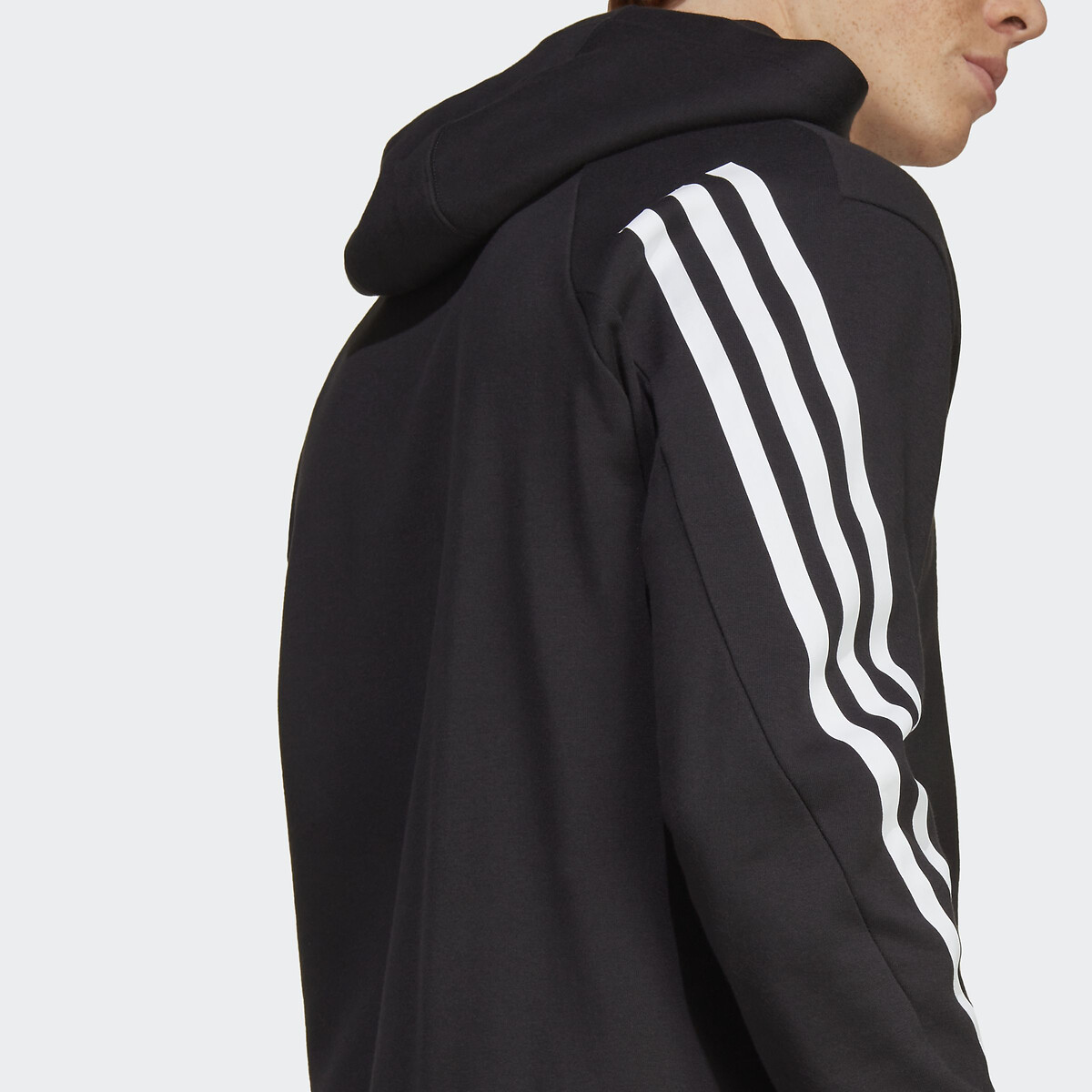 ADIDAS SPORTSWEAR<br>Moletom com capuz, 3 listras nas mangas