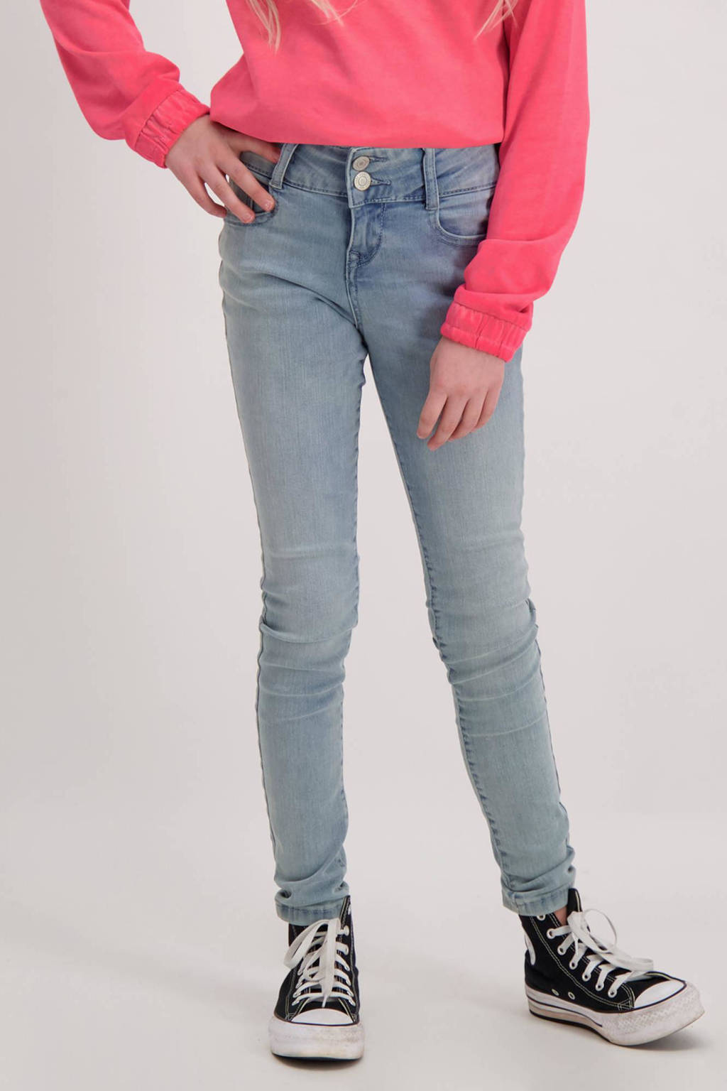 Cars high waist skinny jeans Amazing bleached used