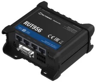 Teltonika RUT956 - Trådløs router - WWAN - 3-ports-switch - Wi-Fi - 2,4 GHz - 3G, 4G, 2G - DIN monterbar på skinne
