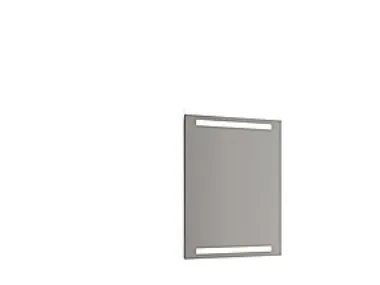 Dansani Spejl Repeat 70*60 cm - Repeat Spejl med vandret lys i top og bund, 60x70 cm
