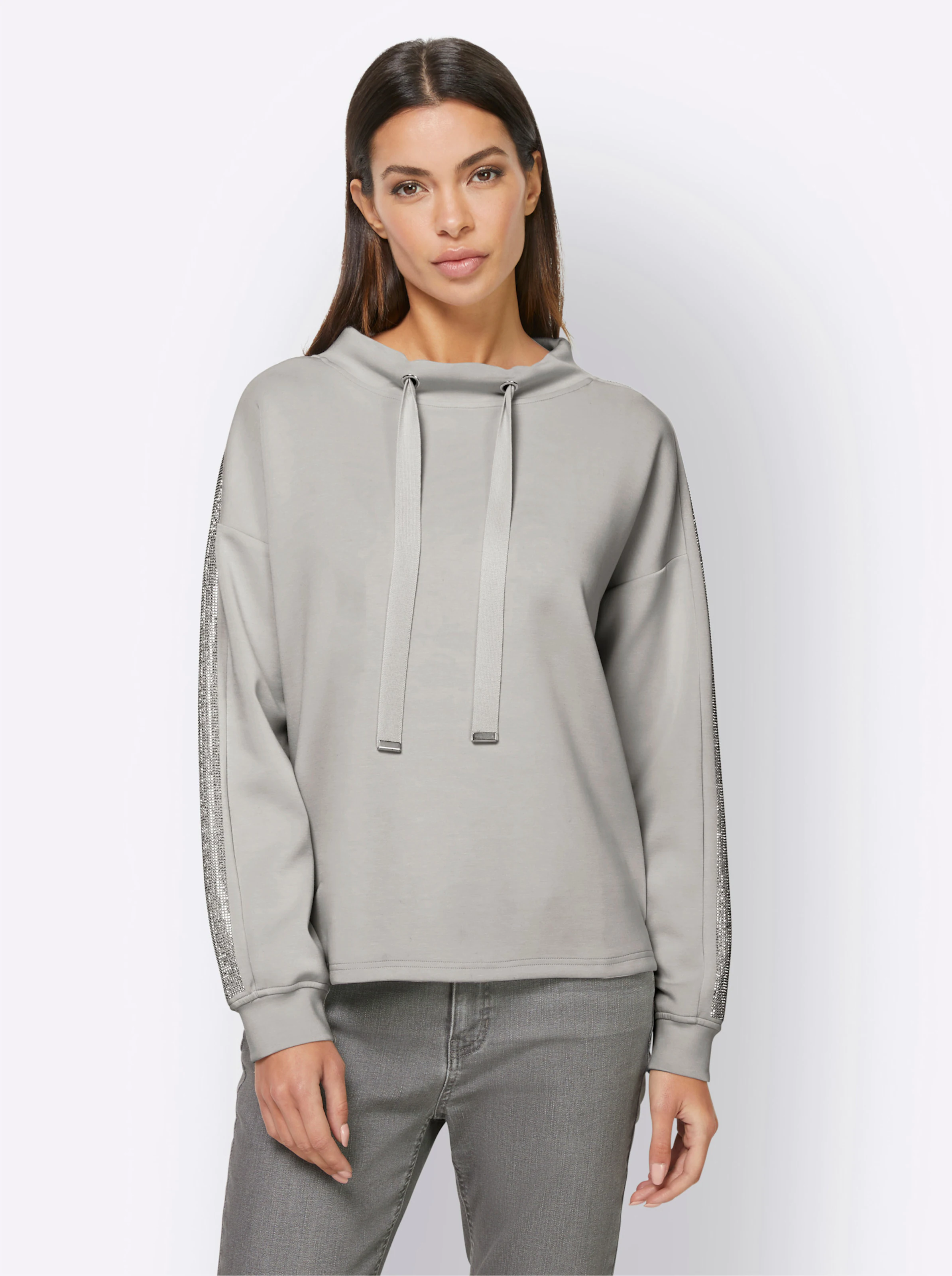 heine Sweatshirt in hellgrau