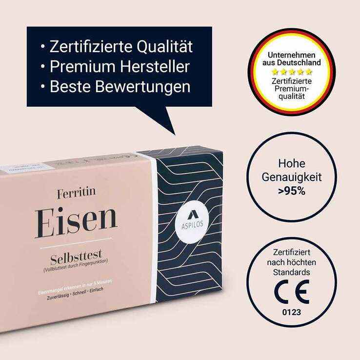 Aspilos Eisen Ferritin Selbsttest Blut, 1 St