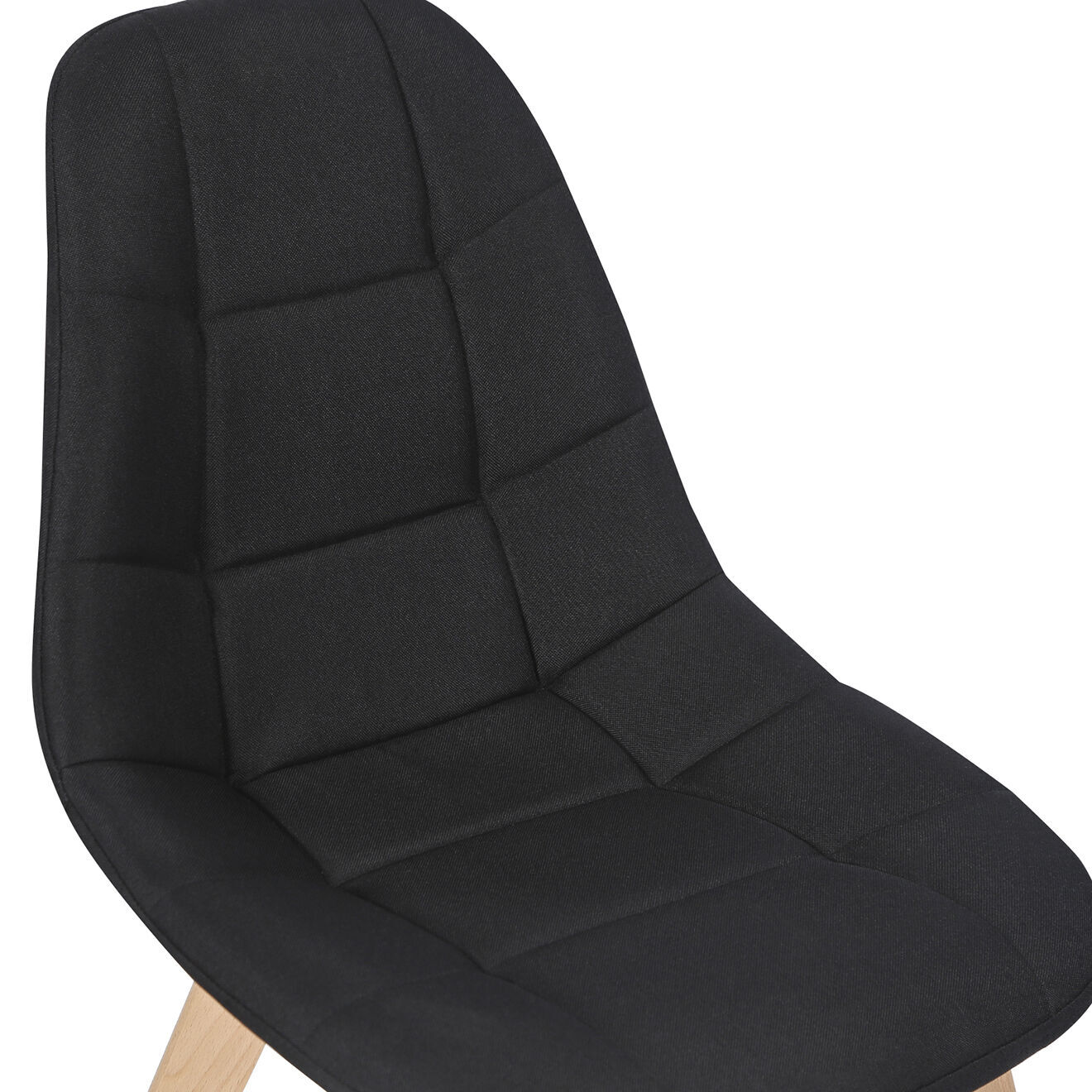 Idomya 2 Chaises Gabriella noires - 46.5x50x88.5 cm