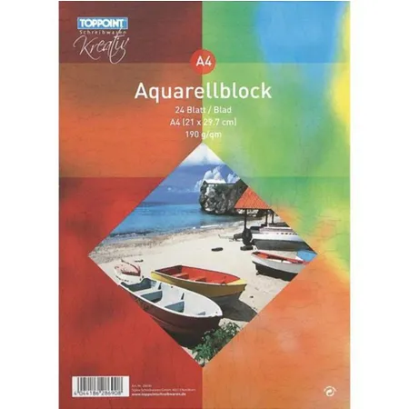 Stylex Aquarellblock, A4, 24 Blatt